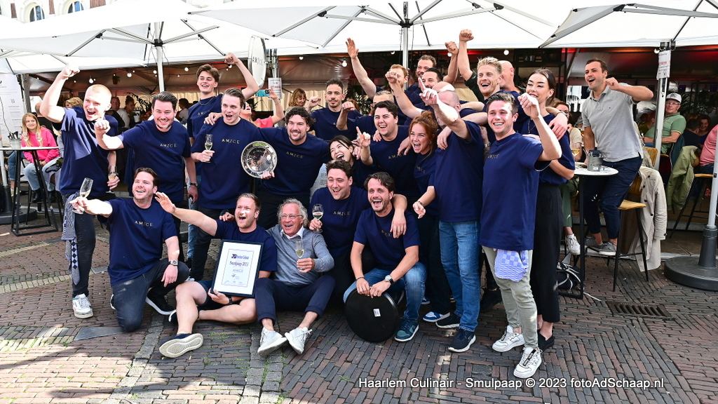 Haarlem Culinair 2023 - Smulpaap winnaar Amice van Table 24 en Mano Restaurant