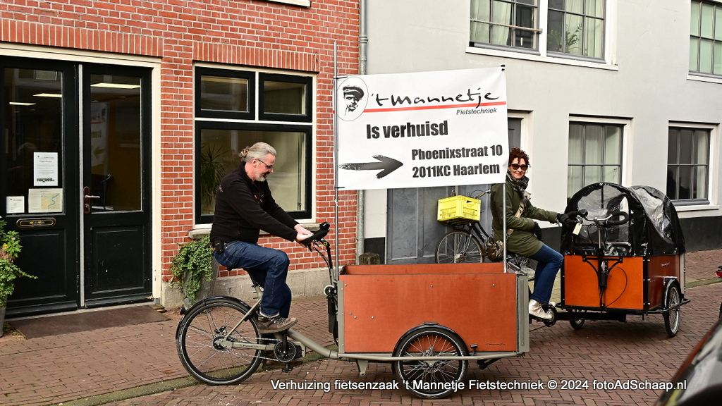 Haarlemse fietsenspeciaalzaak 't Mannetje Fietstechniek naar nieuw pand