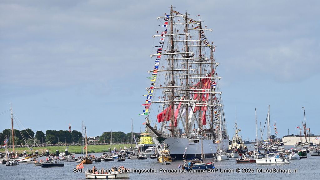 SAIL-In Parade 2025 - Opleidingsschip Peruaanse Marine BAP Unión