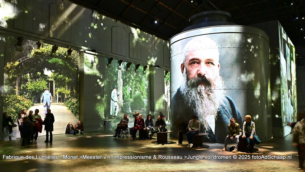Fabrique des Lumières Amsterdam met Claude Monet en Henri Rousseau
