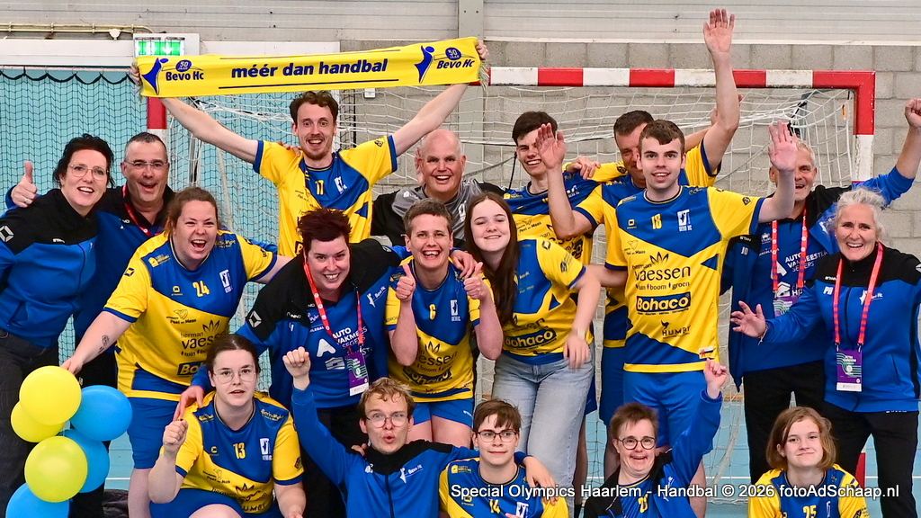 Special Olympics Nationale Spelen 2026 Haarlem handbal bij SV de Blinkert