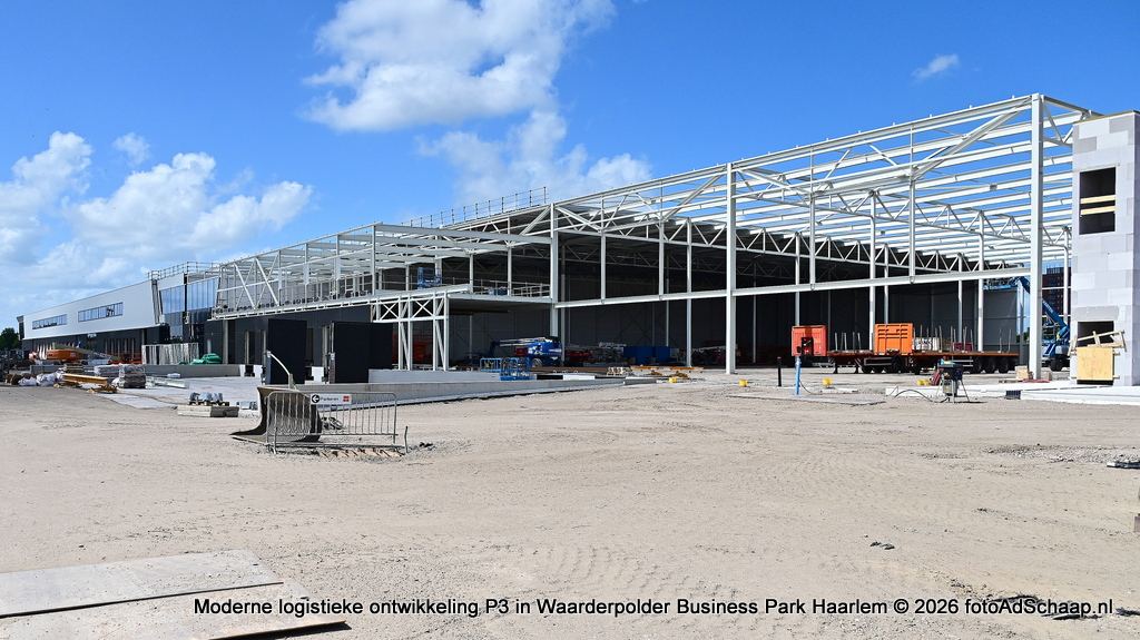 Moderne logistieke ontwikkeling P3 in Waarderpolder Business Park Haarlem