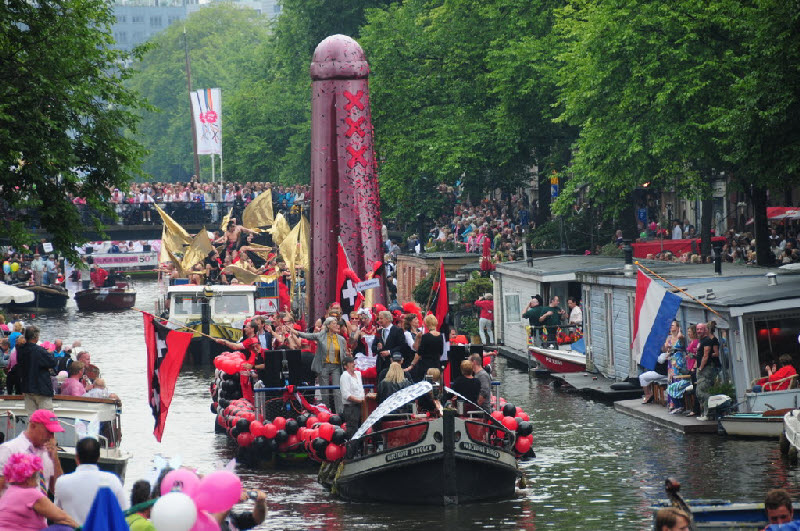 Gay Pride Festival - Canal Parade 2010 Amsterdam