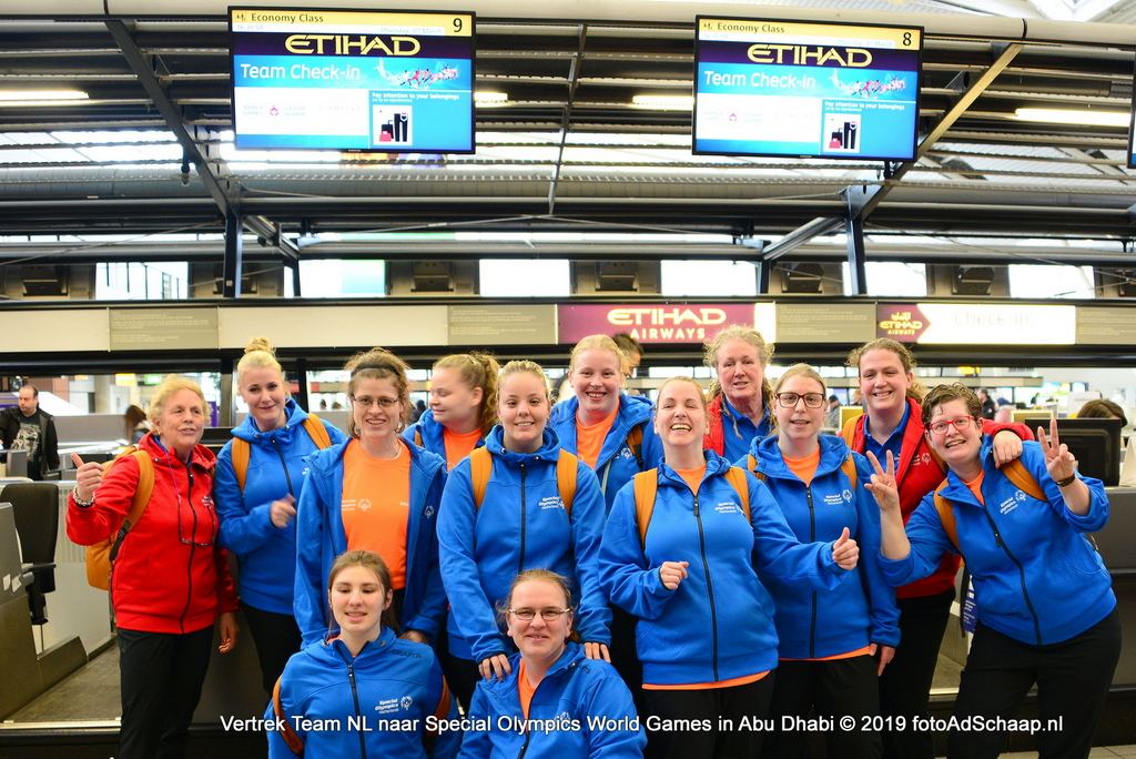 Team NL 2019 - Vertrek naar Special Olympics World Games in Abu Dhabi