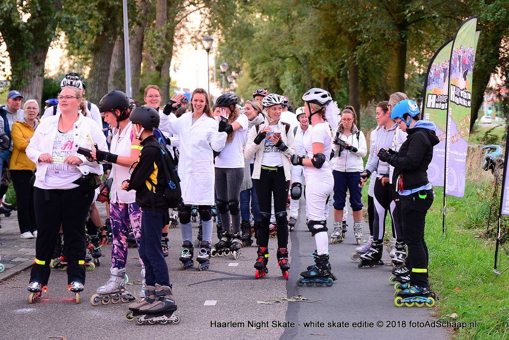 Haarlem Night Skate 2018 - editie white skate