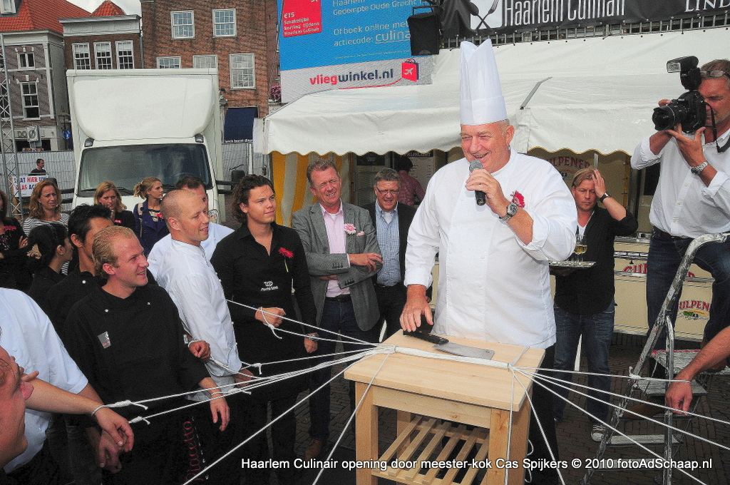Haarlem Culinair 2010 - Opening door meester-kok Cas Spijkers