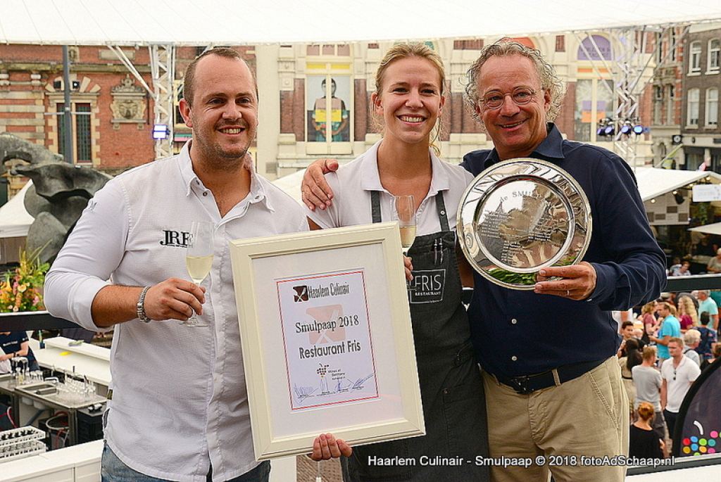 Haarlem Culinair 2018 - Smulpaap winnaar Restaurant Fris