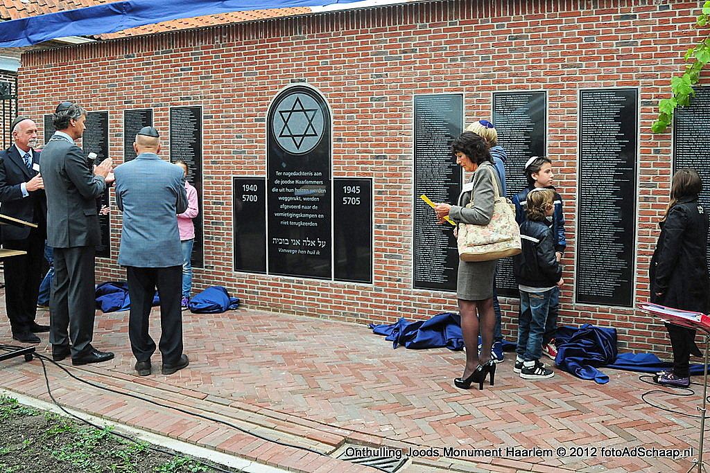 Onthulling Joods Monument 2012 Haarlem